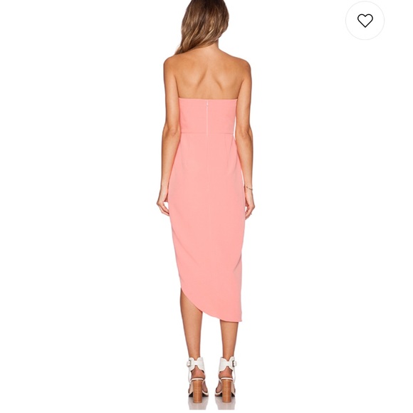 NWT Revolve Coral Riviera Strapless Midi Dress - Picture 3 of 7